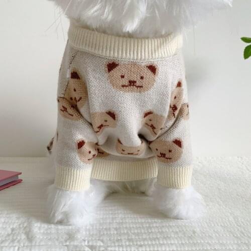 Cat Sweater Vest Winter Dog Clothes Puppy Pet Cat Sweater Jacket Coat For Small Dogs Winter Warm Dog Clothes Pet Costume Clothes