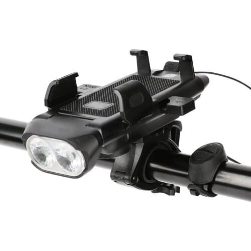 Bicycle Light Four-In-One Car Headlight Mountain Bike Horn Light Mobile Phone Charging Lighting Riding Equipment