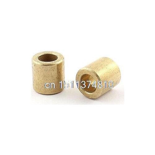 2PCS Oil Impregnated Sintered Bronze Bushing 6mm Bore x 10mm OD x 10mm Long