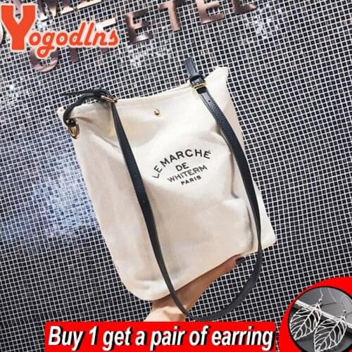 Yogodlns 2021 New Canvas Shoulder Bag for Women Large Capacity Handbag and Tote Letter Designer Messenger Bag Crossbody Bag Tote