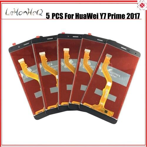 5 piece/lot Original LCD For Huawei Y7 Prime 2017 LCD TRT L21 L21X LX2 LX1 LX3 Display touch screen Digitizer Frame Assembly