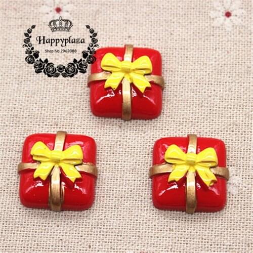 10pcs Resin Flatback Cabochon Christmas Socks Miniature Art Supply Decoration Charm Craft,19mm