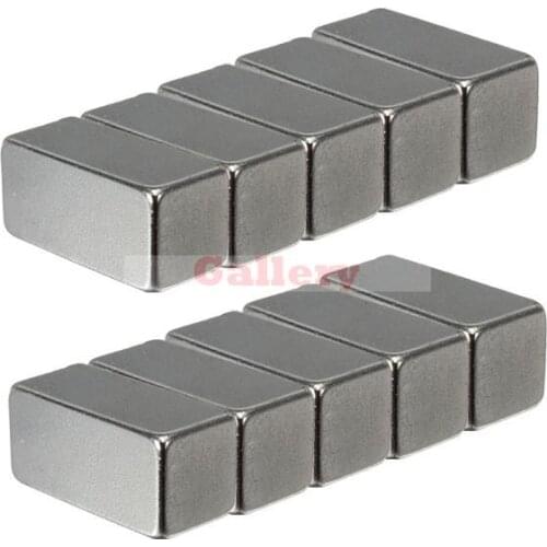 10 Pcs Lot N35 20x10x10mm Super Strong Block Rare Earth Neodymium Magnet Neodymium Magnet Generator Neodymium Magnet