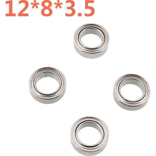 4Pcs 86683 HSP Parts Upgrade Axle Ball Bearings 12*8*3.5mm 286068A 1/16 Scale RC Himoto RC Car Kidking Kingliness Troian METEOR