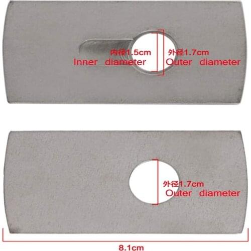 Lock Core Puller Accessories 2 Packs Flange 5pcs Gasket 10pcs Screws Locksmith Tool Supplies