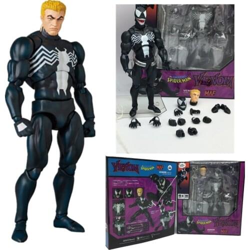 Mafex 088 Venom Figure Comic Version Action Figure Model Toy Christmas Gift for Kids 16cm