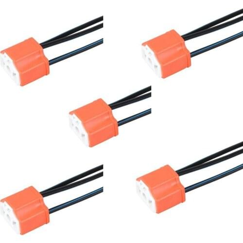 H4 9003 HB2 Universal Heat Proof Ceramic Plug Car Headlight Bulb Connector Plug Socket Harness Automotive H4 HB2 Bulb Adapter