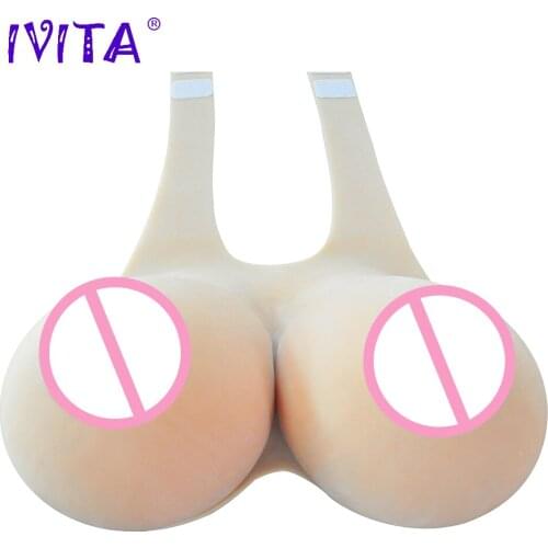 IVITA 12KG Artifical Silicone Breast Forms Fake Boobs False Breast For Crossdresser Transgender Drag Queen Mastectomy Hot Breast