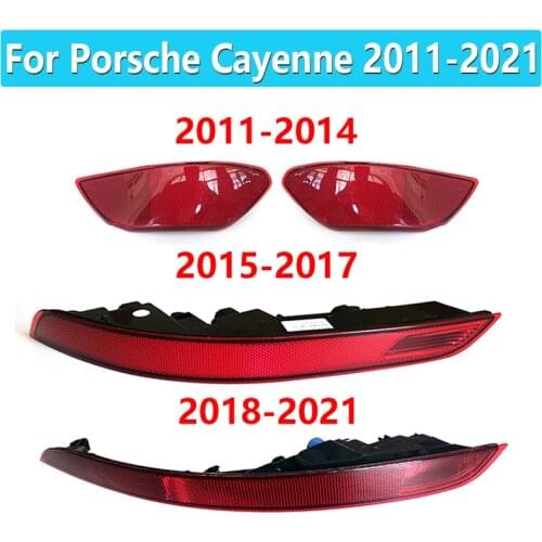 For Porsche Cayenne 2011 2012 2013 2014 2015 2016 2017 2018 2019 2020 2021 Red Rear bumper Lamp Reflector Lamp Reflector