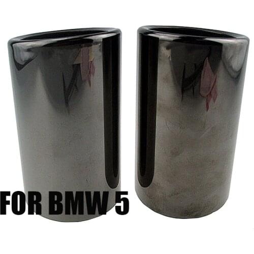 Motorsport M performance Car Exhaust Pipe Tip Cover For B/MW F10 F11 F18 520i 523i 525i 528i 2pcs Accessories New 5 Series