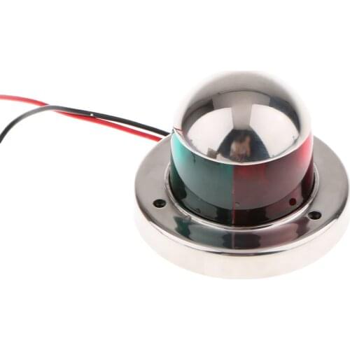 Stainless Steel 12V Marine LED Navigation Lights Green&Red Marine Boat Yacht