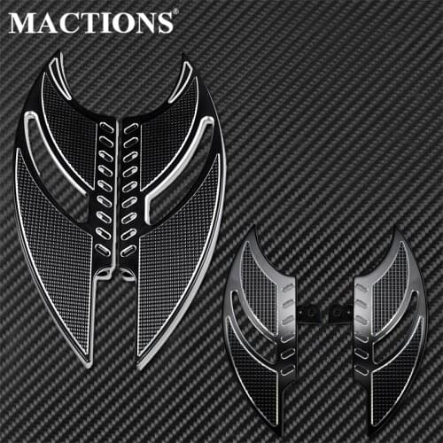 Motorcycle Male Mount Foot Peg Footrest Pedals + Driver Stretched Floorboards For Harley Touring Road King Electra Glide Softail