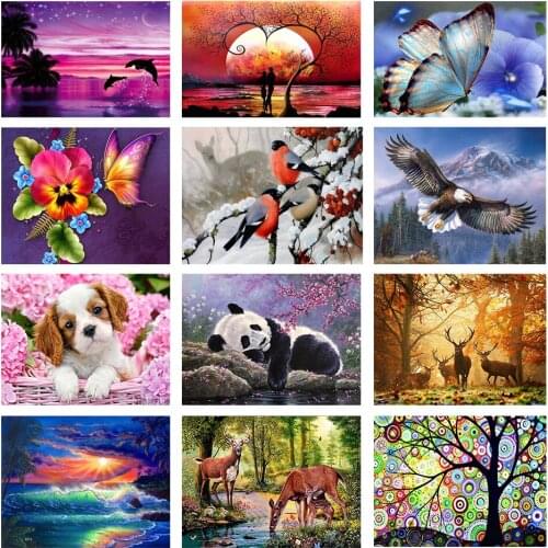 Cartoon Painting Round Drill Diy 5D Diamond Painting Cross Ctitch Kits Diamond Mosaic Embroidery Home Decor