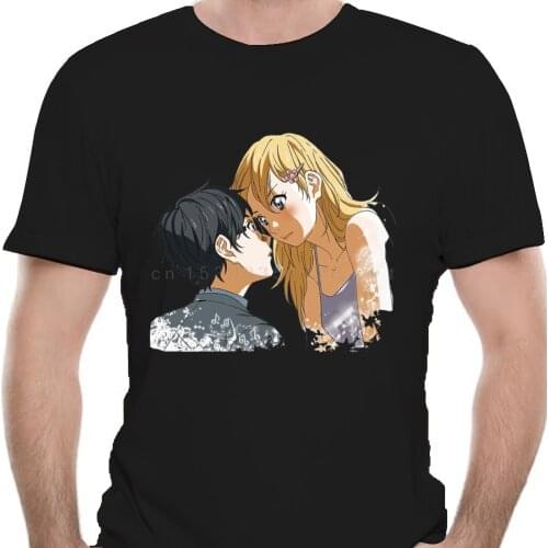 Men tshirt Shigatsu wa Kimi no Uso Your lie in April Unisex T Shirt(1) Printed T-Shirt tees top