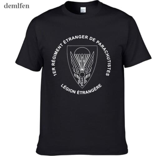 2017 New French Foreign Legion Special Forces War Army T-shirt Homme Camisetas Men Cotton Short Sleeve T Shirt Tees Tops