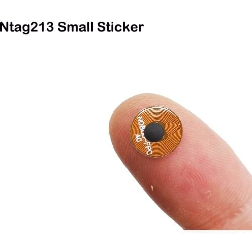 NFC Bluetooth FPC On-Metal Sticker Tag With Genuine RFID Chip Ntag213 Universal Small Size [DIA8mm] Free Shipping 5PCS