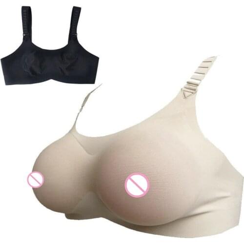 Silicone Breast Forms Pocket Bra Top Quality Realistic Soft Boobs Skin Crossdresser Transgender Queen Transvestite Mastectomy