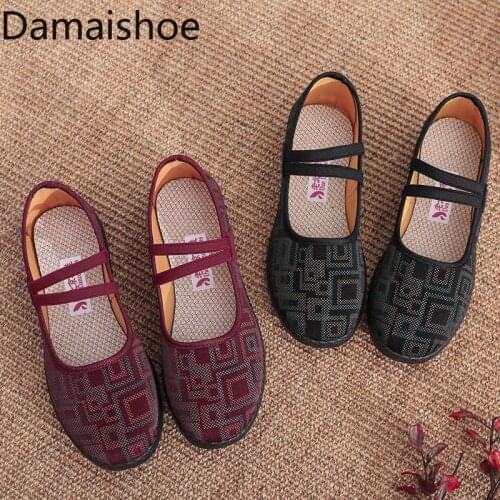 Womens Large Size Mom Shoes Spring and Autumn Breathable Comfortable Non-Slip Soft Bottom Middle-Aged and Elderly Casual Shoes