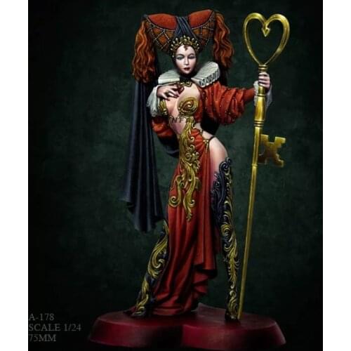 1/24 Resin Figure Kits Queen Beauty Model Self-assembled A-178