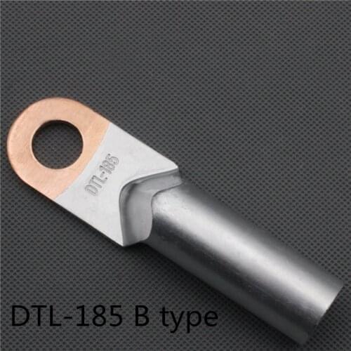 1piece DTL-185 185mm2 Cable Lug Terminal Connector Copper Tone for 17mm Dia Bolt Electric power fittingsFactory standard B type