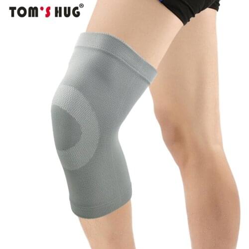 1 Pcs High Elastic Sport Knee Support Pad Toms Hug Pressure Reducing Ring Kneepad Summer Air Conditioning Room Thin Warm Grey