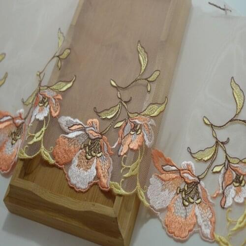 10Meters Shirt Trim Lace Flowers Collars Shirt Top Women Bra Underwear 20CM Fabric Doll Dress Clothes Shirt Accessories