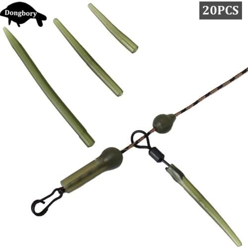 20PCS Carp Fishing Anti Tangle Sleeve Accessories Helicopter Rig Tubing Hook Swivel Connector Sleeve for Fishing Line Protection
