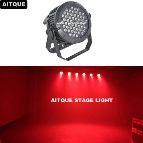 30pcs/lot DJ Waterproof led par lights 54x3 ip65 54 3w dmx rgb led par light wash Flat Par outdoor led par 64