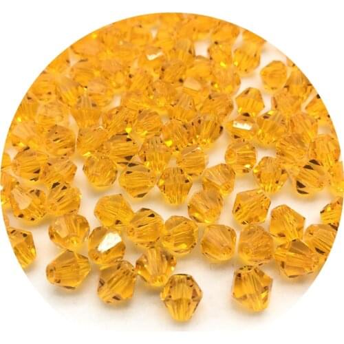 4/6/8mm Shiny Crystal beads Bicone Beads Glass Beads Loose Spacer Beads for Jewelry MakingDIY Bracelet Necklace #013