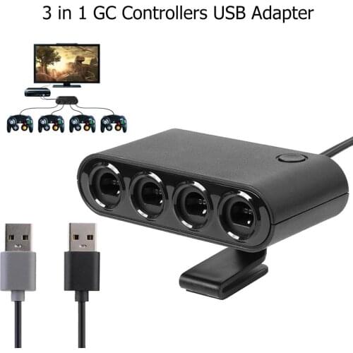 4 Ports GC Controllers USB Adapter Gamecube Controller Adapter Fit for Nintend Switch Wiiu/PC Console Support Dropshipping