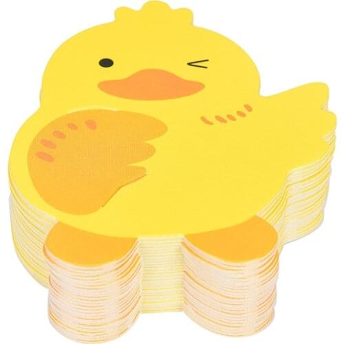 50PCS Ducks Candy Lollipop Decor Cards Wedding & Birthday Party Gift Accessories