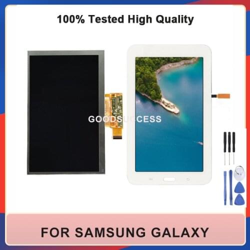 100% Tested 7" For Samsung Galaxy Tab 3 Lite 7.0 SM-T110 T110 LCD Display Panel Screen Monitor Touch Screen Assembly Replacement