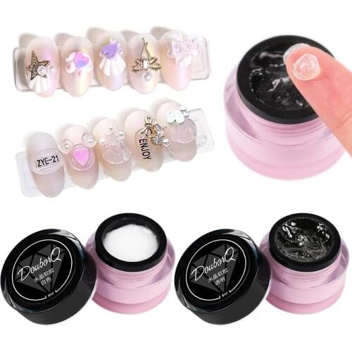 8ml Clear White Soft Solid Gel Polish Nail Art Soak Off Nail Gel Polish Thermal Color Changing Gel Varnish Soak Off Gel