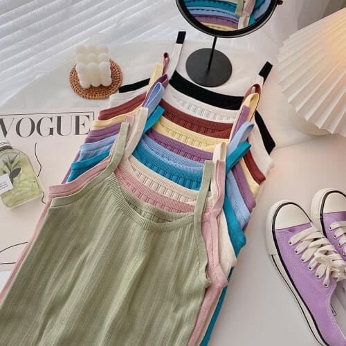 Black Urban Tops for Girls Korean Fashion Solid Color Womens Tube Corset Camis Tank Top Female Summer Woman Off White Clothes