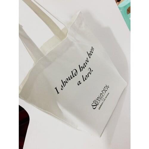 ECO Canvas Bag Reusable Shopping Bags Grocery Tote Bag Cotton Daily Use Handbags Women Casual Handbag