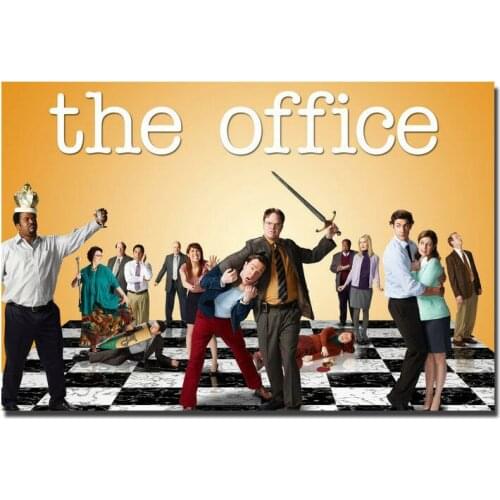 J0091 The Office TV Series Comedy Cast Steve Carell Movie 2 Wall Sticker Silk Poster Art Light Canvas Home Decoration