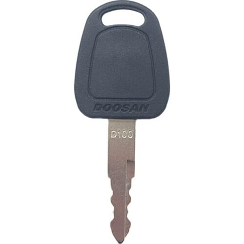 1 Piece D100 Key 110702-00151 For Daewoo Terex Doosan Excavator Heavy Equipment ELI80-0125 Ignition Switch Lock
