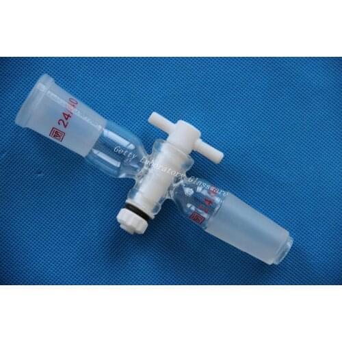 Flow Control Lab Adapter, 2mm PTFE Stopcock, with 24/40 joint