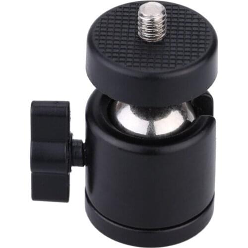 Top Deals Mini Ball Head 1/4" Mount for Camera Tripod for SB800 SB900 580EX II vidicon Flash