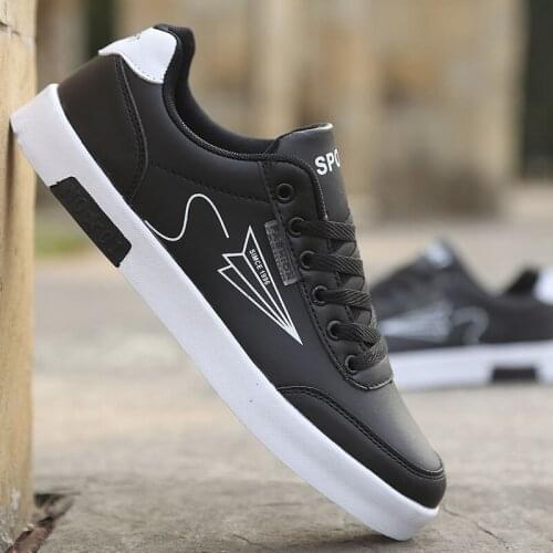 Small white shoes mens breathable sports board shoes mens tide shoes students increased casual shoes