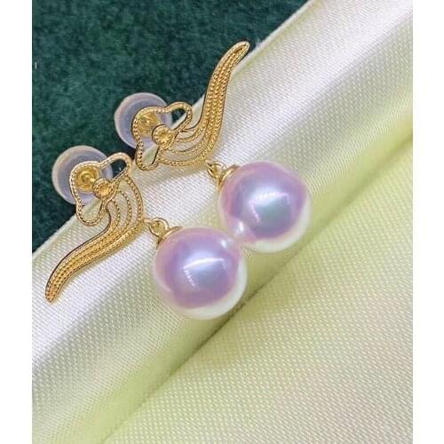 New 925 Sterling Silver Earrings Findings Mountings Settings Jewelry Parts Fittings for Pearls Coral Jade Agate Beads Stones