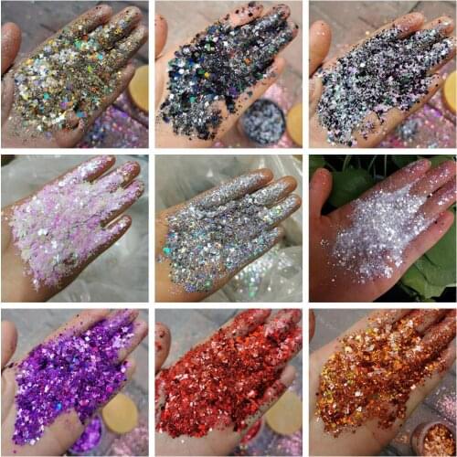 Wholesale Mix Chunky Glitter Nails Glitter Nail Art Decoration Body Art Henna Tumbler Crafts DIY Accessories Party Supplier