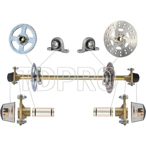 Complete Rear Back Axle Assembly With Carrier Hub 49-110cc ATV Quad Buggy go kart kit