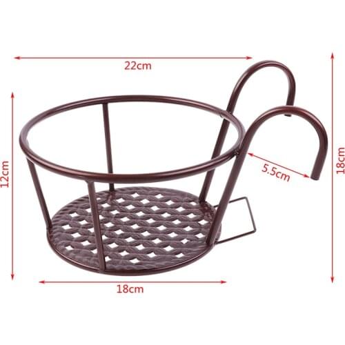 Handmade plant hanger pot holder pot tray/pot hanger pot tray for wall decoration countyard /garden pot tray for plant
