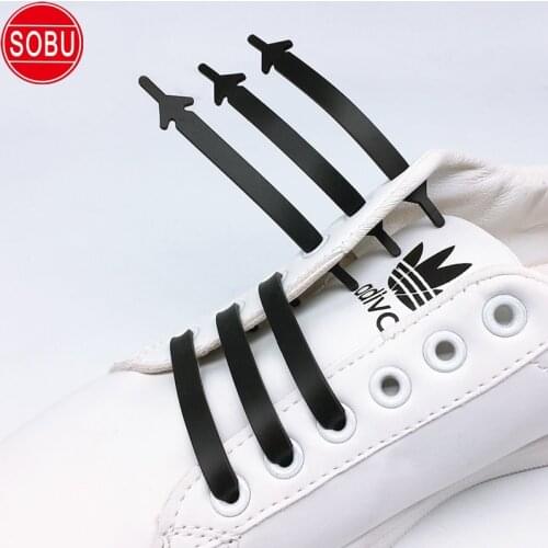 12pcs/lot Silicone Elastic Shoelaces Special No Tie Shoelace Lacing Kids Adult Sneakers Quick Shoe Lace