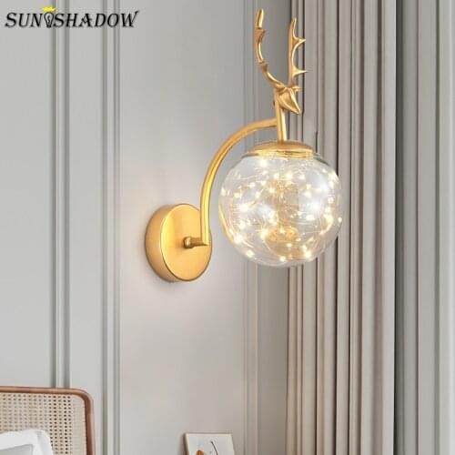 Sconce Wall Light Modern Home Led Wall Lamp for Living room Bedroom Beside Light Kitchen Dining room Wall Led Lamp Black&Gold