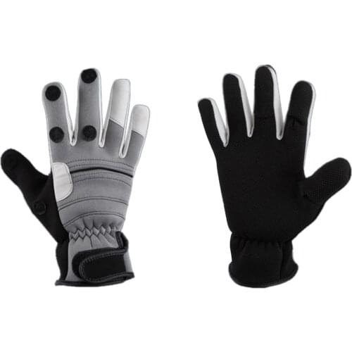 Thickened Waterproof Cycling Fishing Ski Gloves Winter Thermal Gloves Outdoor Motorcycle Riding Windproof Three Exposed Fingers