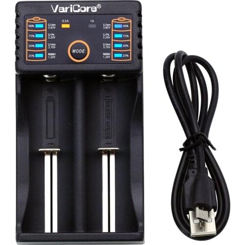 VariCore V20i 18650 Charger 1.2V 3.7V AA / AAA Charging 18650 26650 10440 14500 16340 NiMH Lithium Battery Charger