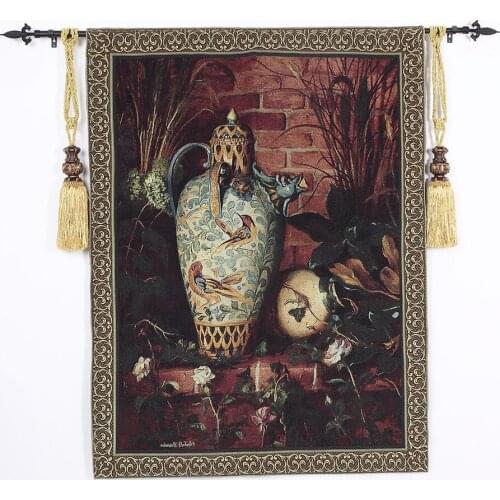 100*136cm Cloth Jacquard wall hanging tapestries bedroom study mural elegant art tapestries home painting fabric modern ceramics