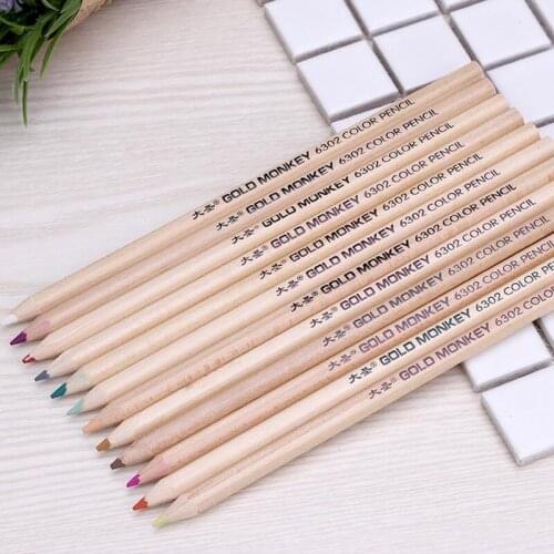 12Pcs/Set 12 Color Pencil Set l Kawaii Wooden Colored Pencils for Kids Drawing & Writing Stationery Material Escolar